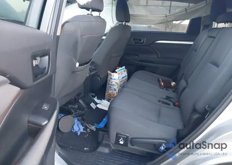 2018 Toyota Highlander Le/Le Plus z USA, uszkodzony, nr VIN 5TDZZRFH5JS270869